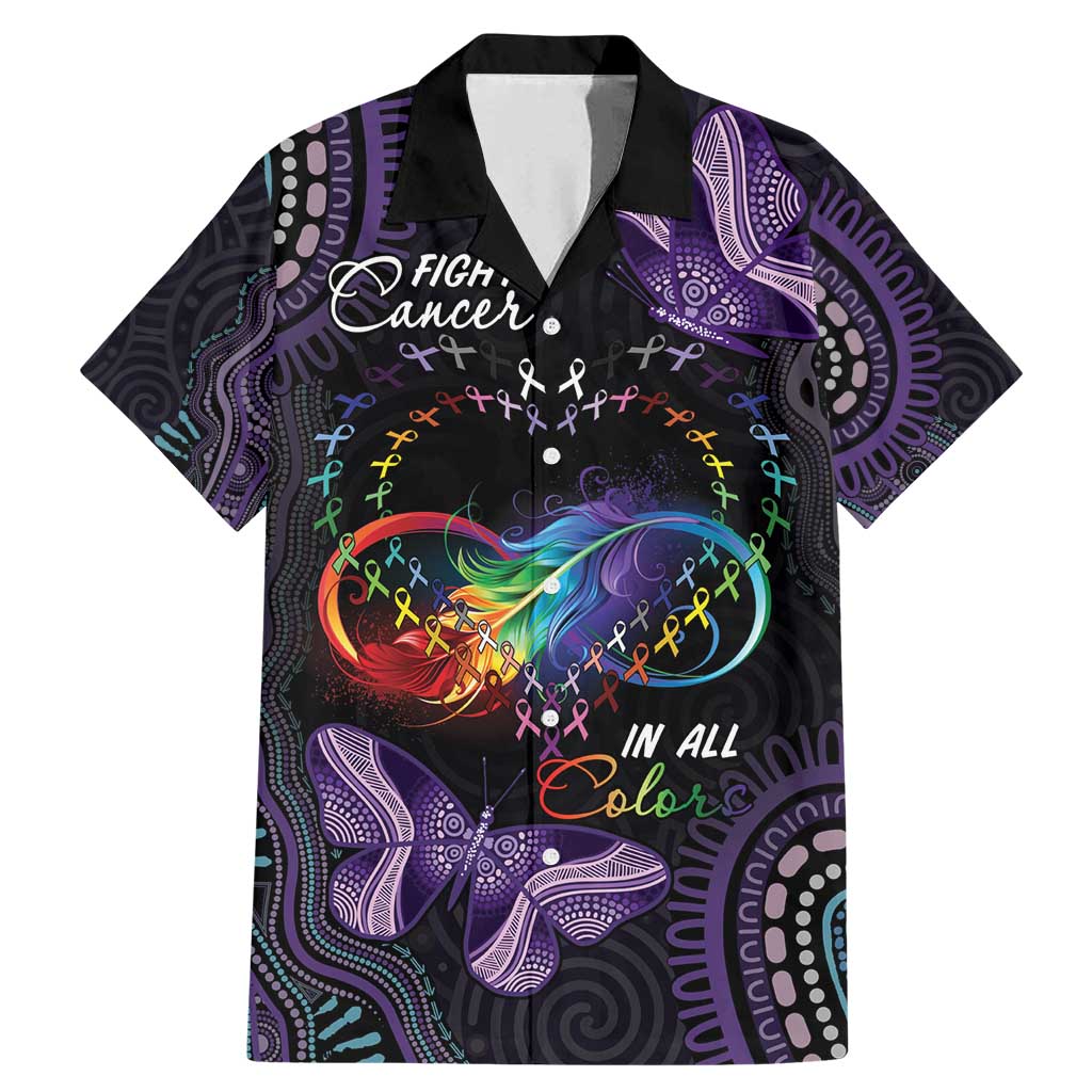 Australia Aboriginal Dot Arts Family Matching Mermaid Dress and Hawaiian Shirt Fight Cancer In All Colors