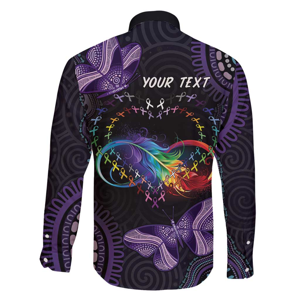 Australia Aboriginal Dot Arts Family Matching Mermaid Dress and Hawaiian Shirt Fight Cancer In All Colors