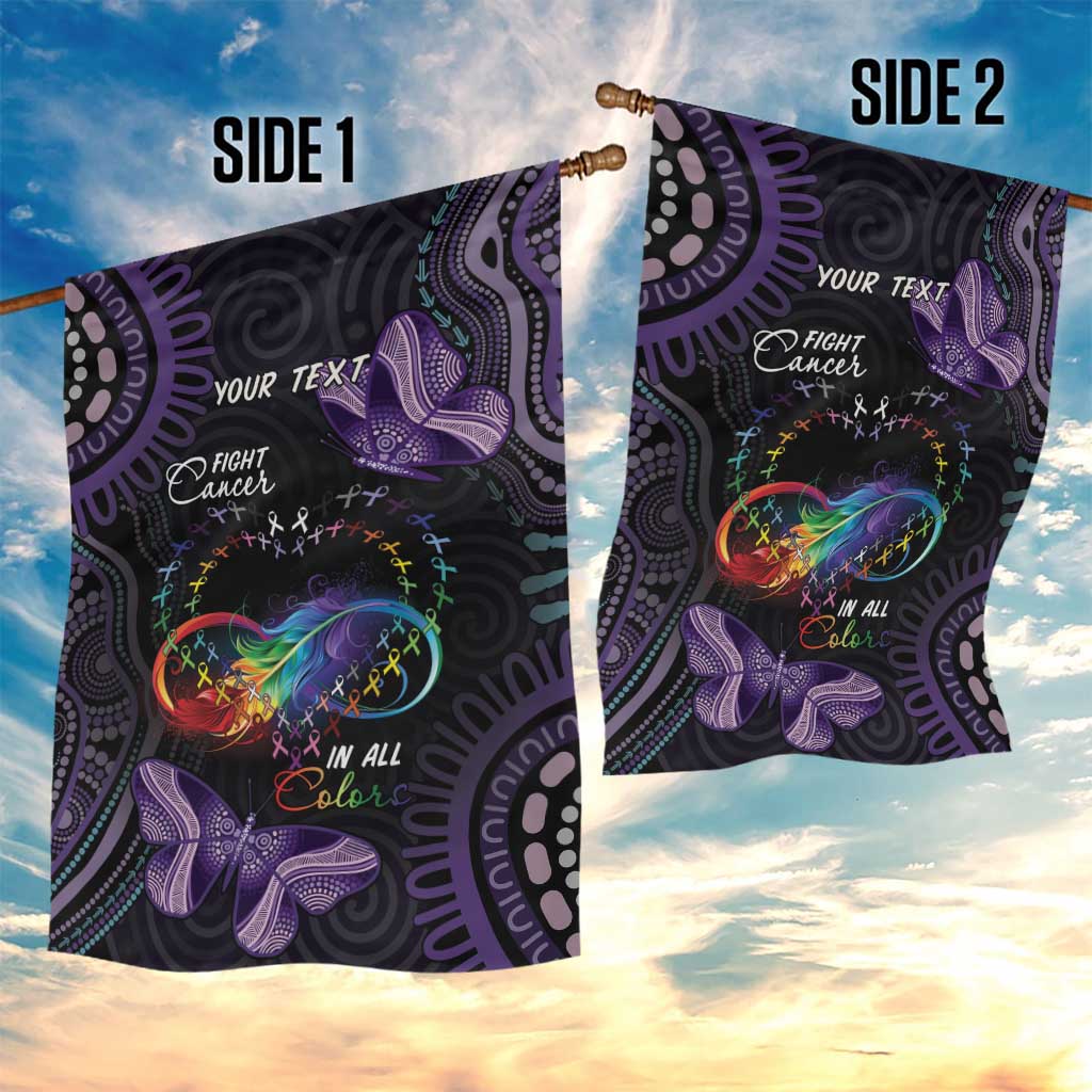 Australia Aboriginal Dot Arts Garden Flag Fight Cancer In All Colors - Vibe Hoodie Shop