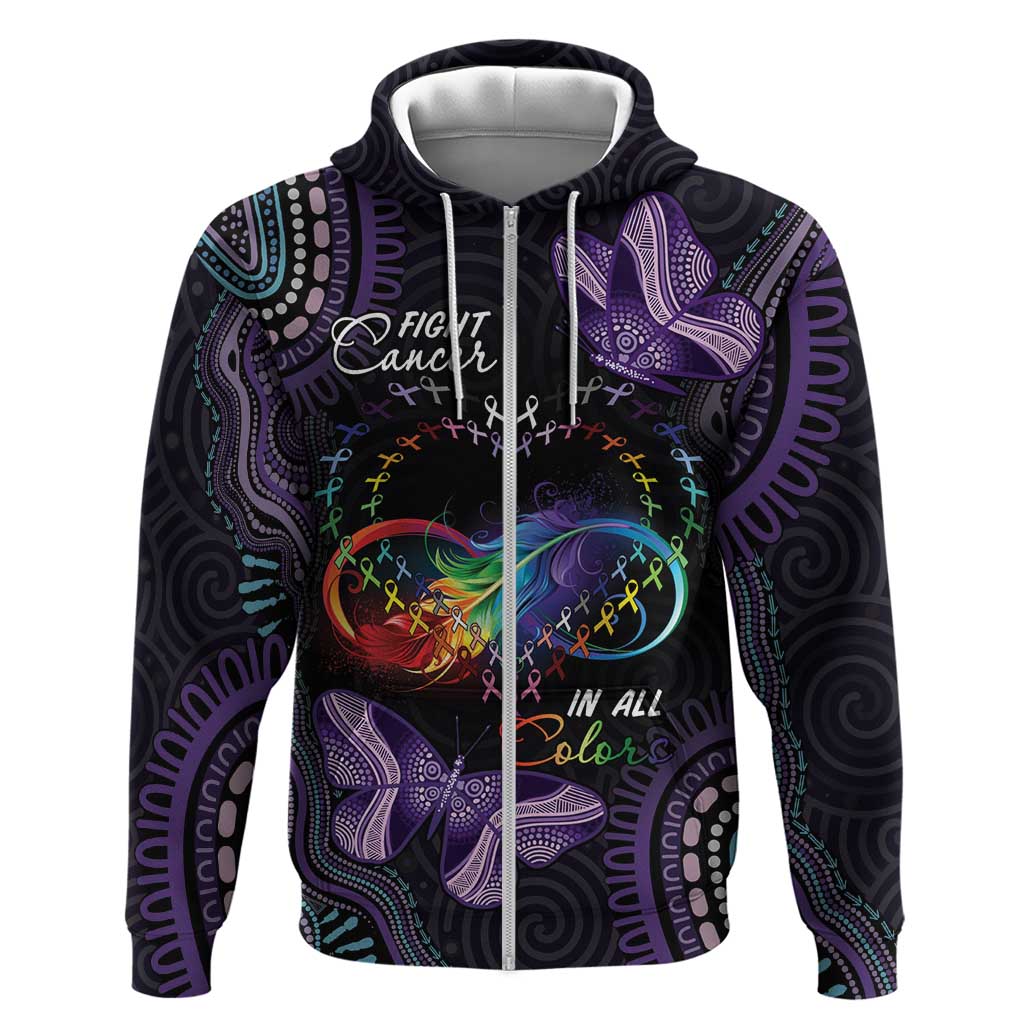 Australia Aboriginal Dot Arts Hoodie Fight Cancer In All Colors LT7 - Vibe Hoodie Shop