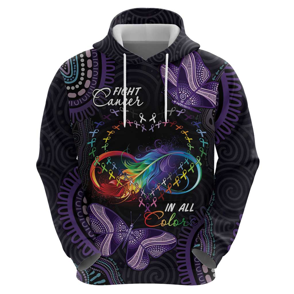 Australia Aboriginal Dot Arts Hoodie Fight Cancer In All Colors LT7 - Vibe Hoodie Shop