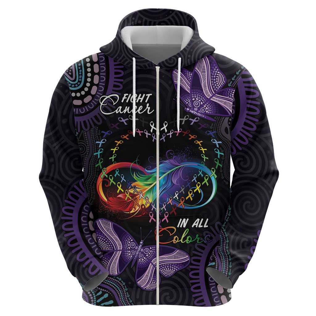 Australia Aboriginal Dot Arts Hoodie Fight Cancer In All Colors LT7 - Vibe Hoodie Shop