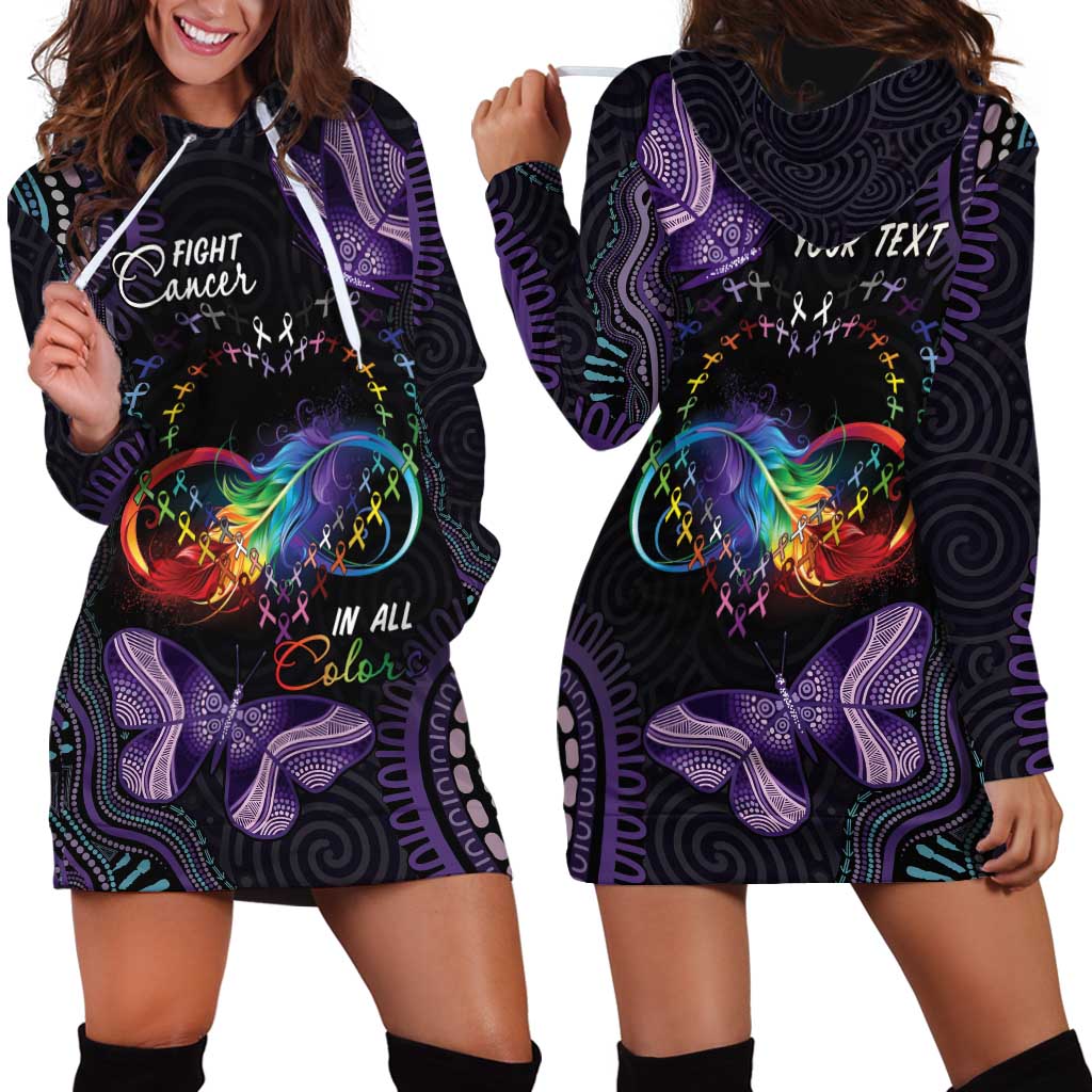 Australia Aboriginal Dot Arts Hoodie Dress Fight Cancer In All Colors - Vibe Hoodie Shop