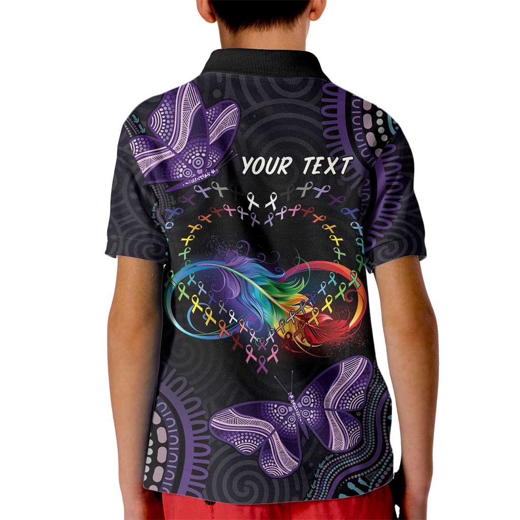 Australia Aboriginal Dot Arts Kid Polo Shirt Fight Cancer In All Colors - Vibe Hoodie Shop