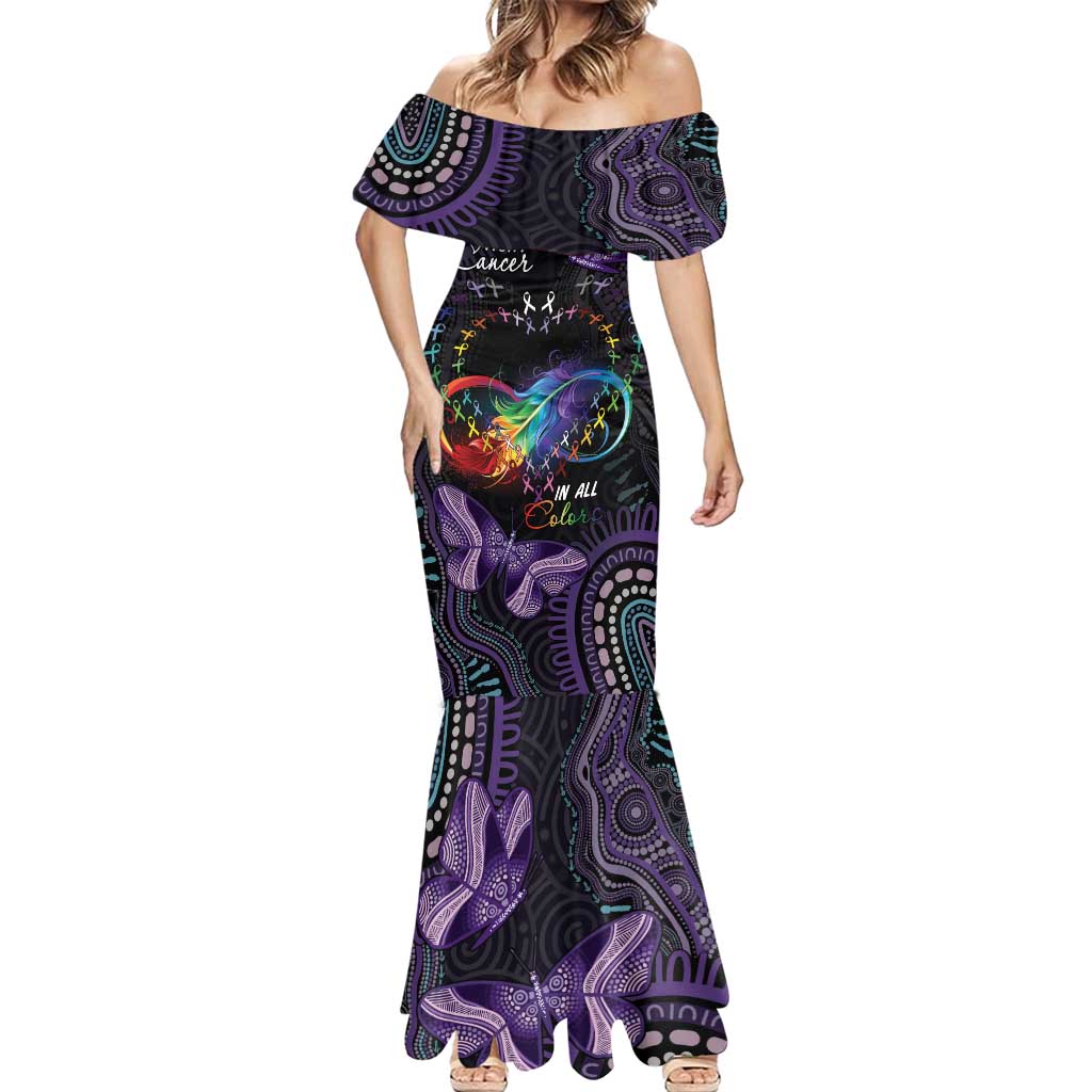 Australia Aboriginal Dot Arts Mermaid Dress Fight Cancer In All Colors