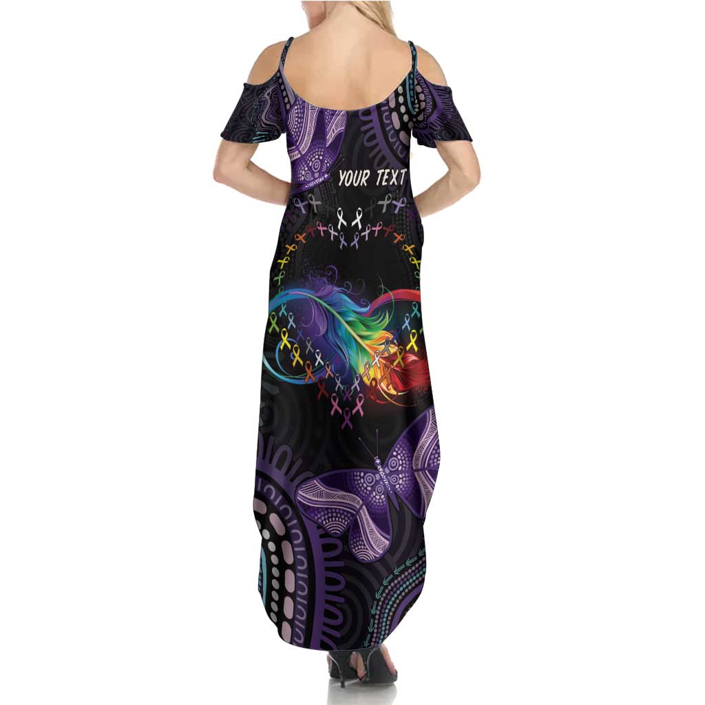 Australia Aboriginal Dot Arts Summer Maxi Dress Fight Cancer In All Colors