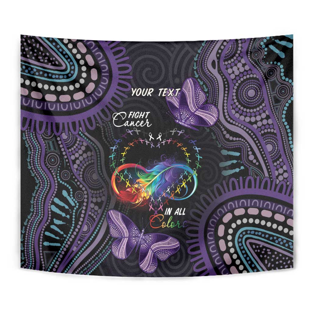 Australia Aboriginal Dot Arts Tapestry Fight Cancer In All Colors - Vibe Hoodie Shop