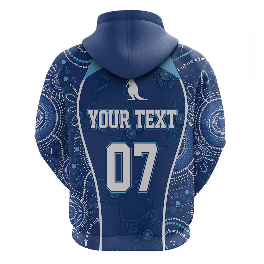 Personalised Indigenous NSW Blues Rugby Hoodie State Of Origin Blue Dynamic LT7 - Vibe Hoodie Shop