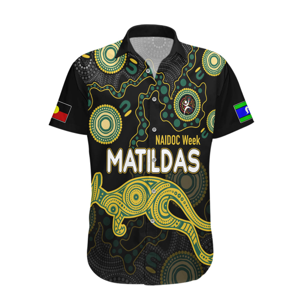 NAIDOC Week 2023 Hawaiian Shirt Australia Soccer Matildas - For Our Elders - Vibe Hoodie Shop