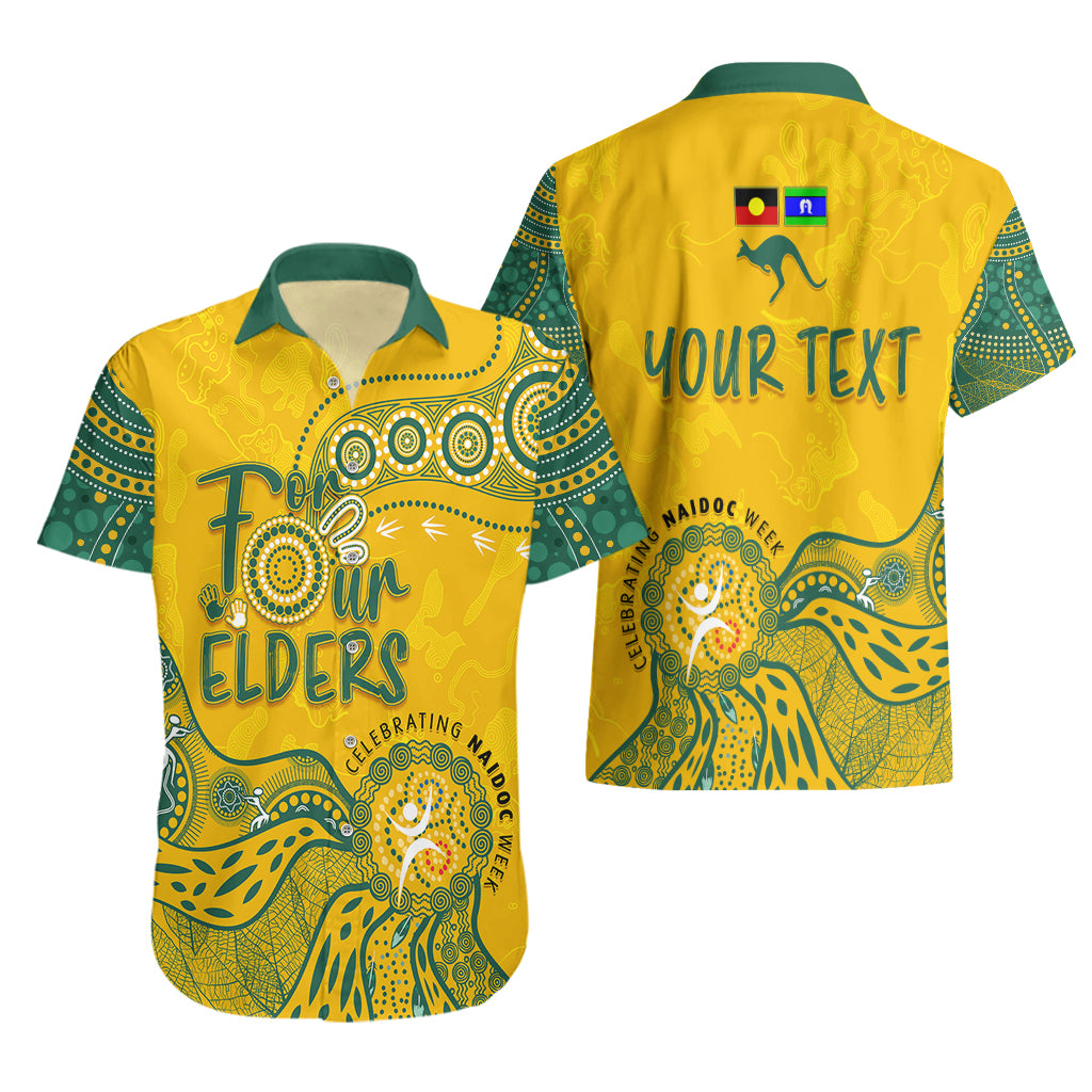 Personalised NAIDOC Week 2023 Aboriginal Hawaiian Shirt Australia Socceroos Indigenous - Vibe Hoodie Shop