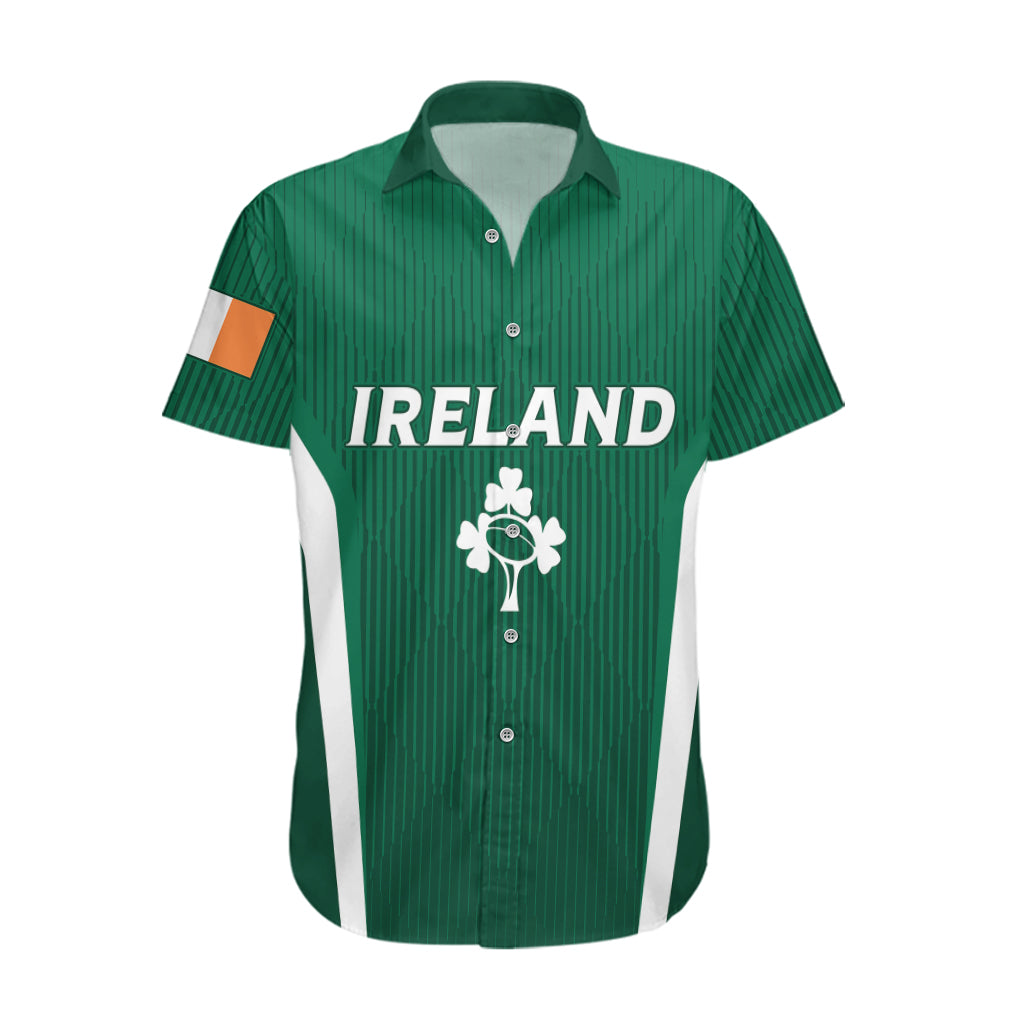 Personalised Ireland Rugby Hawaiian Shirt World Cup 2023 GO Shamrocks - Vibe Hoodie Shop