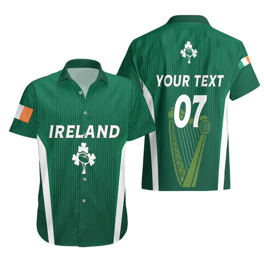 Personalised Ireland Rugby Hawaiian Shirt World Cup 2023 GO Shamrocks - Vibe Hoodie Shop