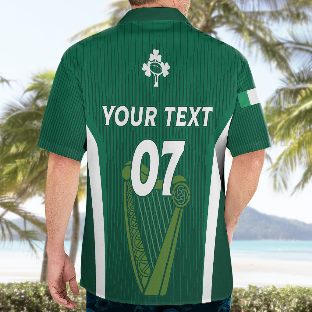 Personalised Ireland Rugby Hawaiian Shirt World Cup 2023 GO Shamrocks - Vibe Hoodie Shop