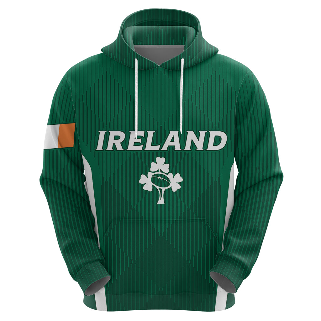 Personalised Ireland Rugby Hoodie World Cup 2023 GO Shamrocks LT7 - Vibe Hoodie Shop