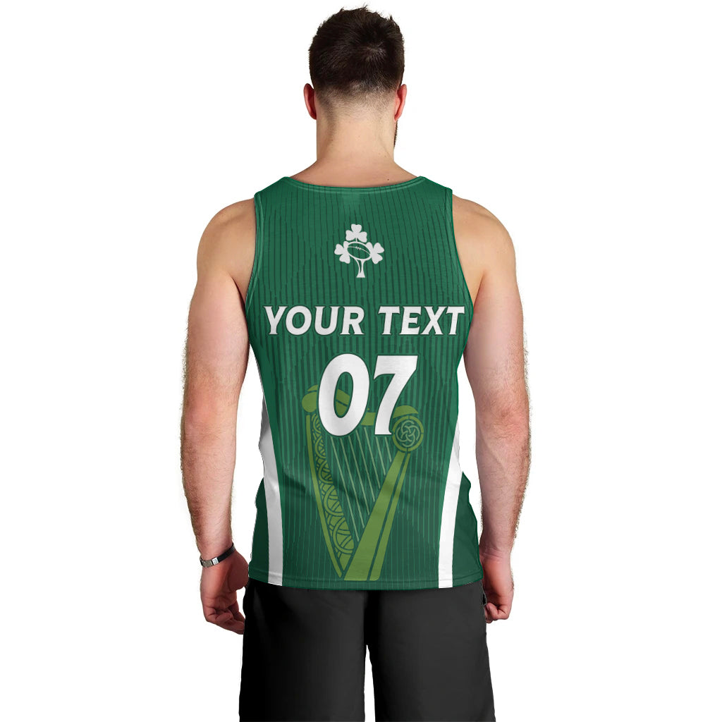 Personalised Ireland Rugby Men Tank Top World Cup 2023 GO Shamrocks - Vibe Hoodie Shop