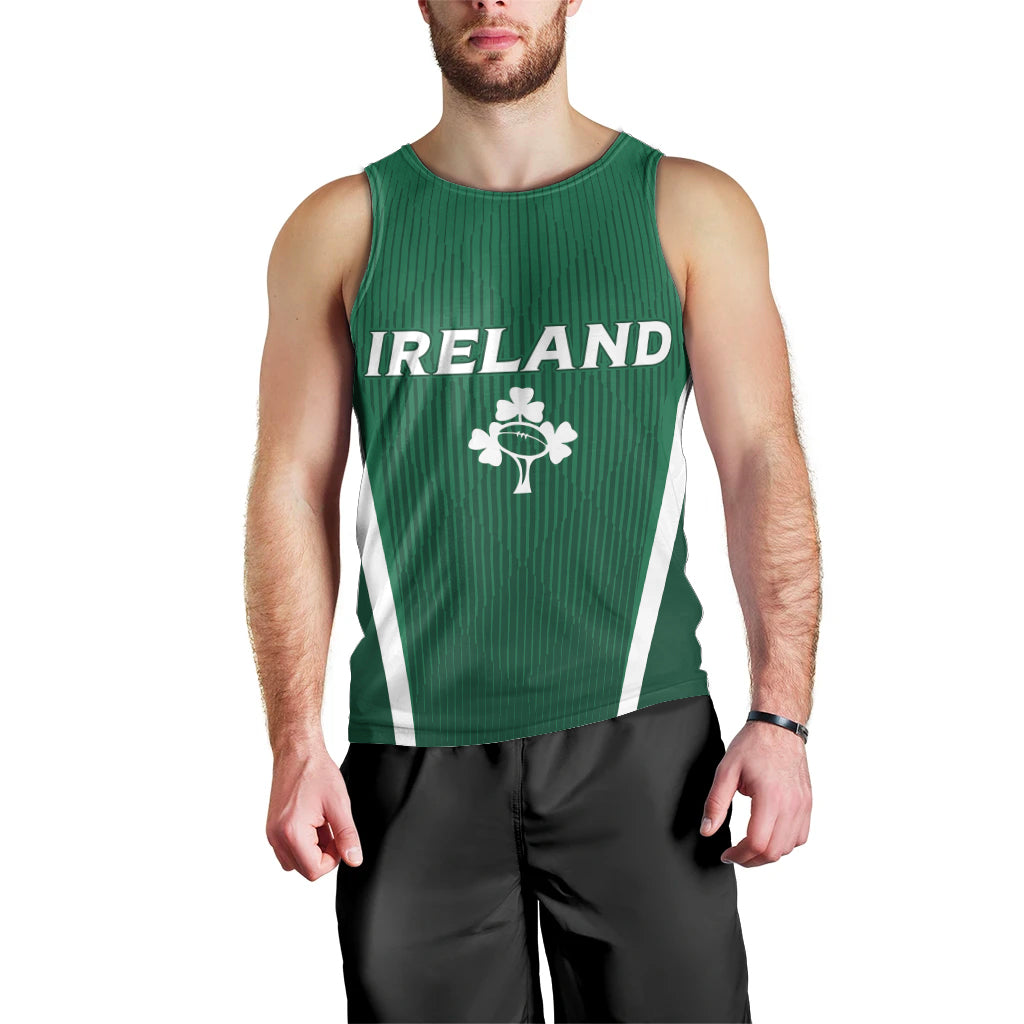 Personalised Ireland Rugby Men Tank Top World Cup 2023 GO Shamrocks - Vibe Hoodie Shop