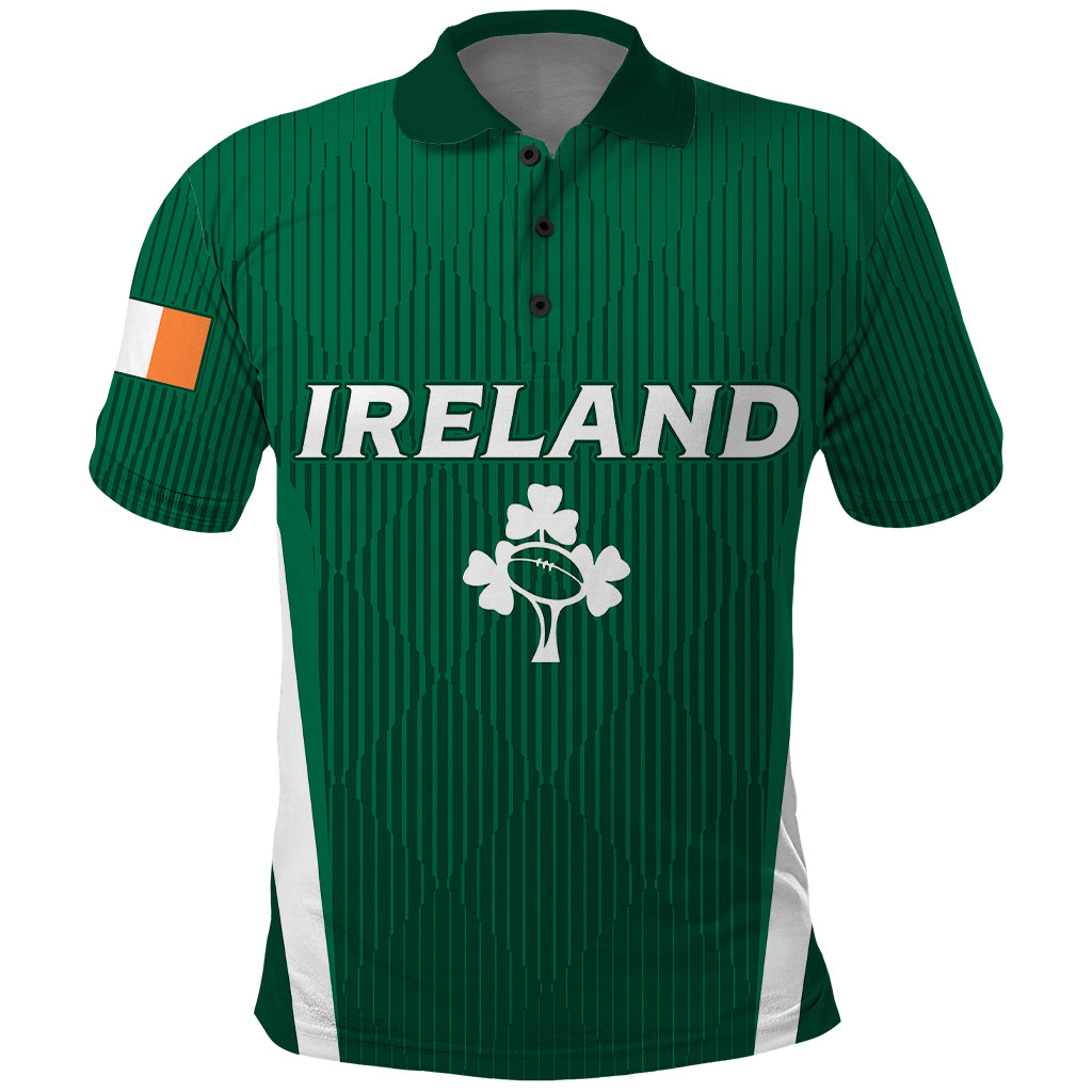 Personalised Ireland Rugby Polo Shirt World Cup 2023 GO Shamrocks - Vibe Hoodie Shop