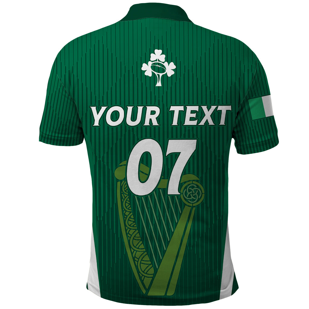 Personalised Ireland Rugby Polo Shirt World Cup 2023 GO Shamrocks - Vibe Hoodie Shop