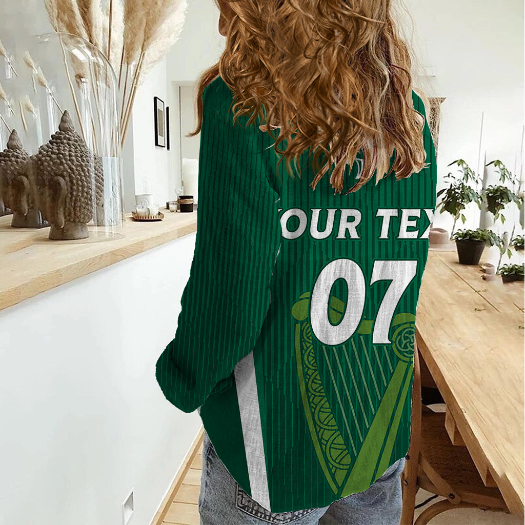 Personalised Ireland Rugby Women Casual Shirt World Cup 2023 GO Shamrocks - Vibe Hoodie Shop