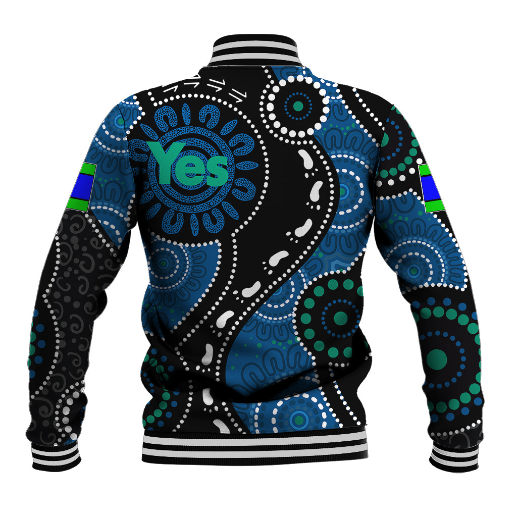 Australia Indigenous Baseball Jacket Vote Yes Aboriginal Torres Strait - Vibe Hoodie Shop