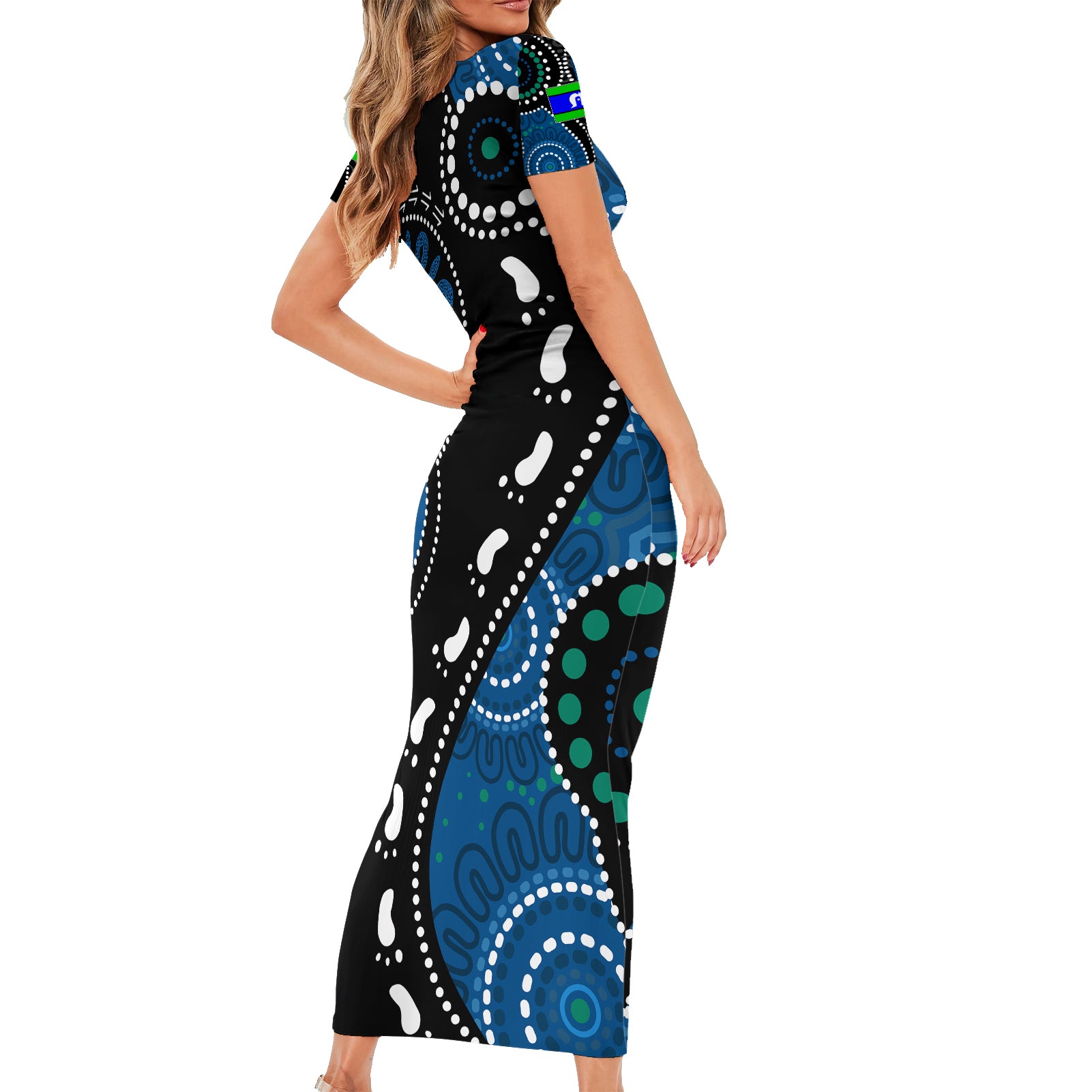 australia-indigenous-family-matching-short-sleeve-bodycon-dress-and-hawaiian-shirt-vote-yes-aboriginal-torres-strait