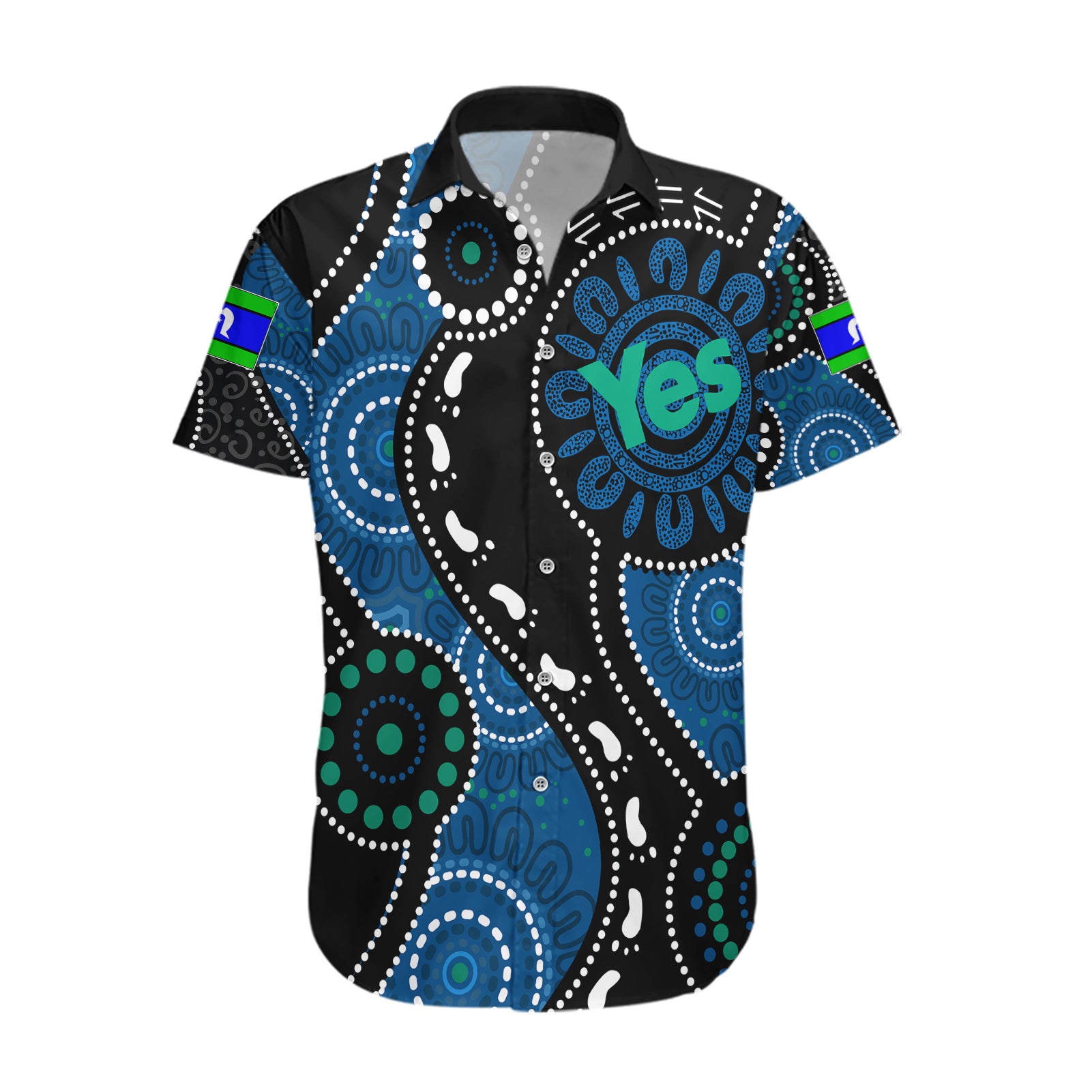 Australia Indigenous Hawaiian Shirt Vote Yes Aboriginal Torres Strait - Vibe Hoodie Shop