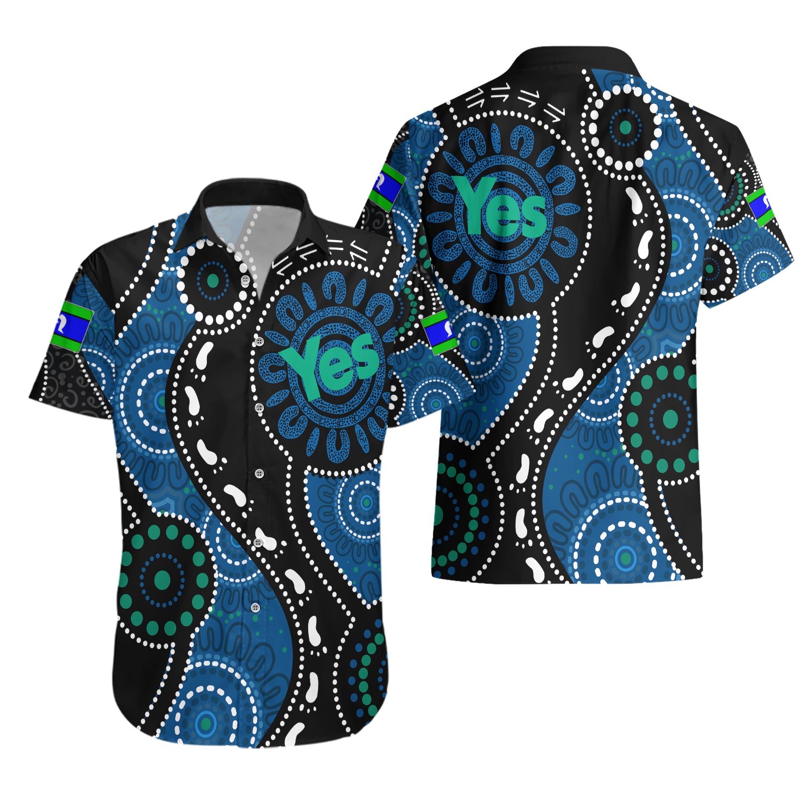 Australia Indigenous Hawaiian Shirt Vote Yes Aboriginal Torres Strait - Vibe Hoodie Shop