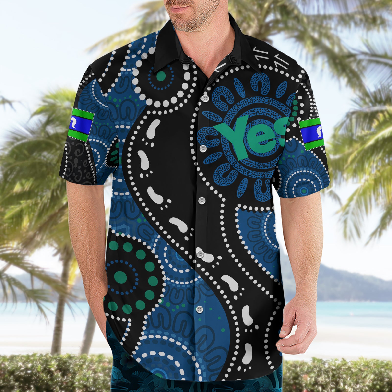 Australia Indigenous Hawaiian Shirt Vote Yes Aboriginal Torres Strait - Vibe Hoodie Shop