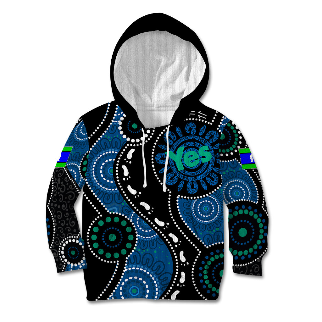 Australia Indigenous Kid Hoodie Vote Yes Aboriginal Torres Strait - Vibe Hoodie Shop