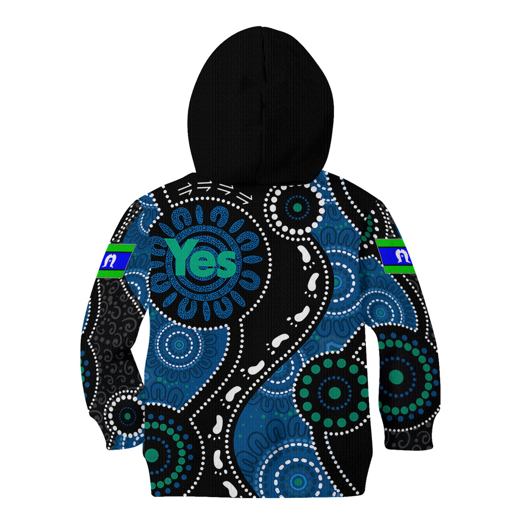 Australia Indigenous Kid Hoodie Vote Yes Aboriginal Torres Strait - Vibe Hoodie Shop