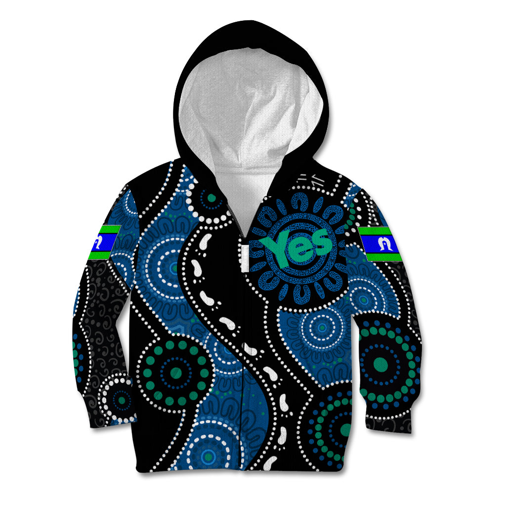 Australia Indigenous Kid Hoodie Vote Yes Aboriginal Torres Strait - Vibe Hoodie Shop