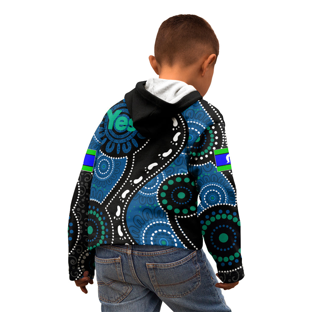 Australia Indigenous Kid Hoodie Vote Yes Aboriginal Torres Strait - Vibe Hoodie Shop