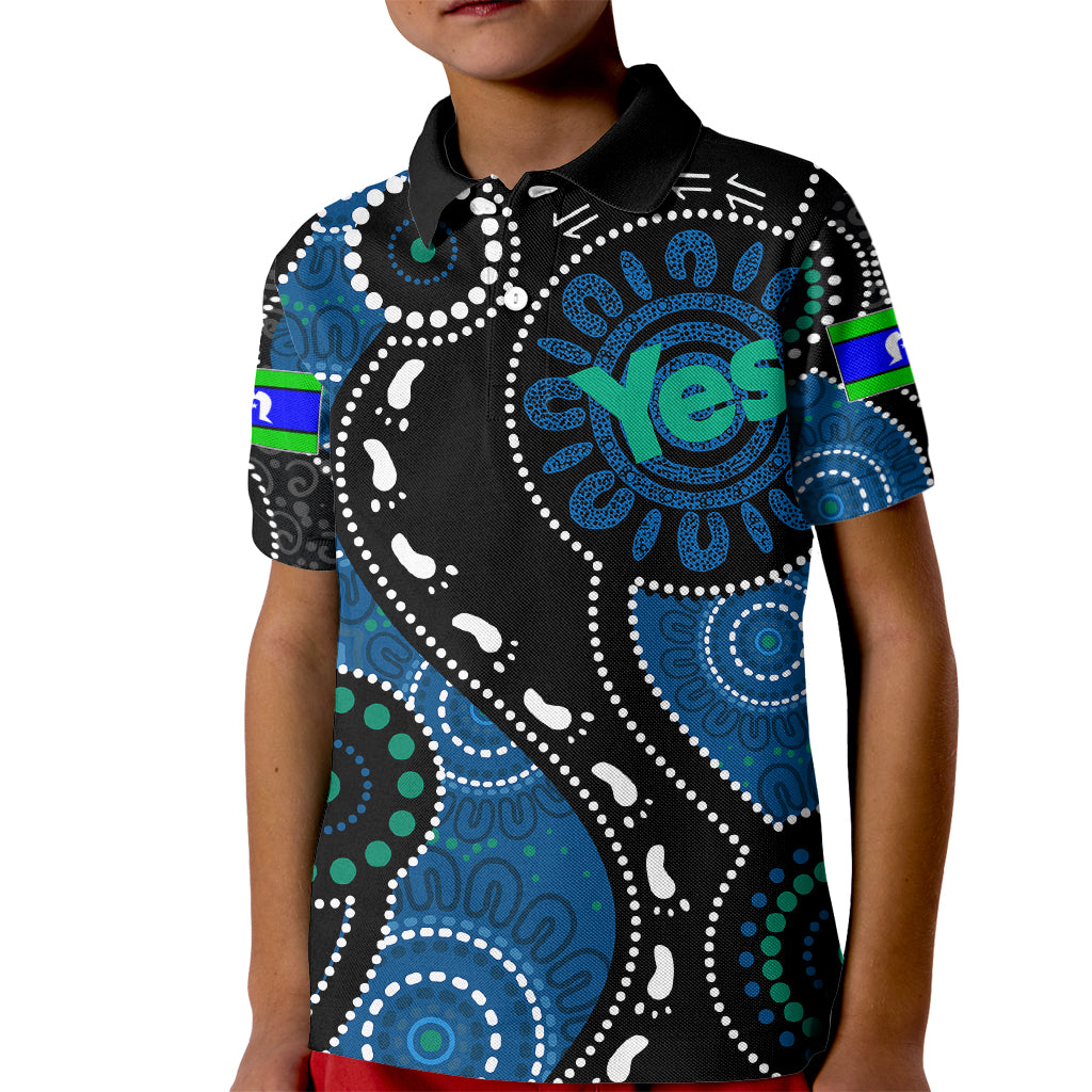 Australia Indigenous Kid Polo Shirt Vote Yes Aboriginal Torres Strait - Vibe Hoodie Shop