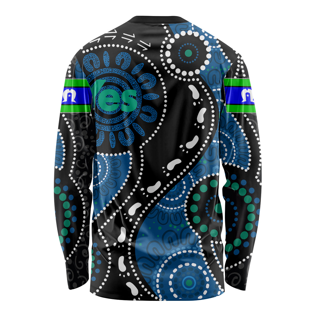 Australia Indigenous Long Sleeve Shirt Vote Yes Aboriginal Torres Strait - Vibe Hoodie Shop