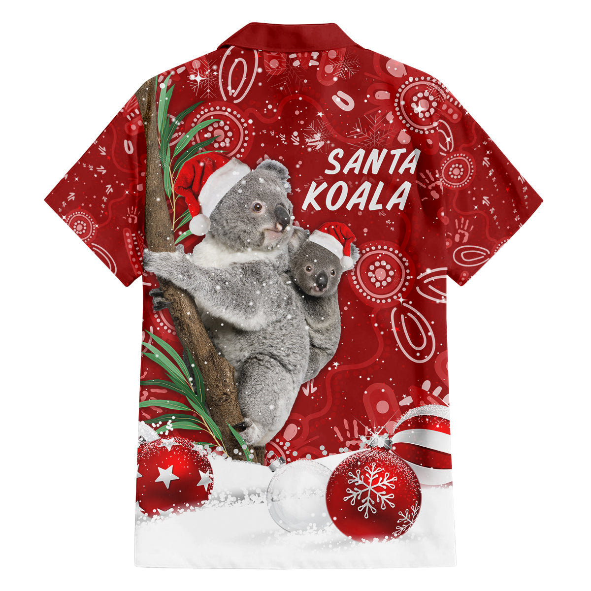 australia-christmas-aboriginal-family-matching-long-sleeve-bodycon-dress-and-hawaiian-shirt-santa-koala-ver01