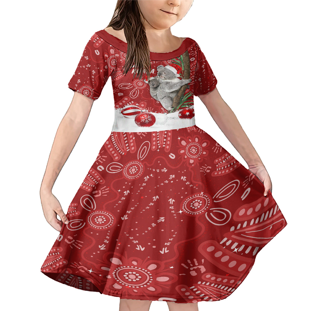 australia-christmas-aboriginal-family-matching-mermaid-dress-and-hawaiian-shirt-santa-koala-ver01