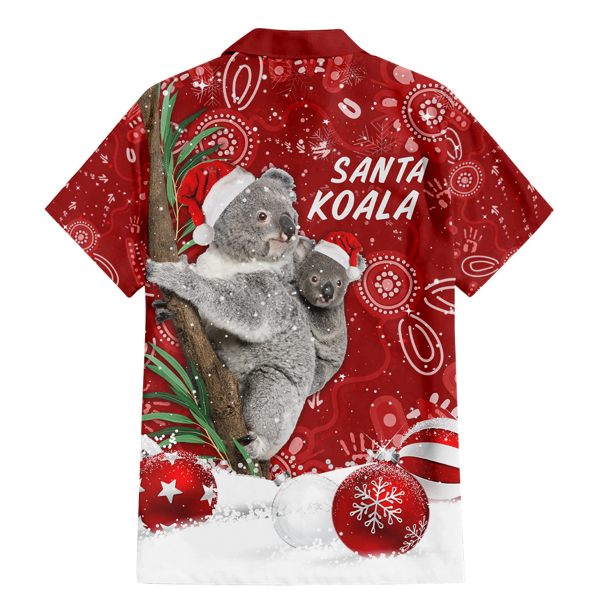 australia-christmas-aboriginal-family-matching-mermaid-dress-and-hawaiian-shirt-santa-koala-ver01