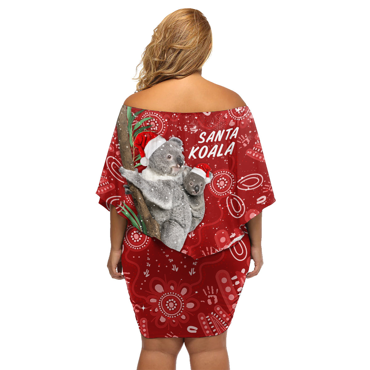 australia-christmas-aboriginal-family-matching-off-shoulder-short-dress-and-hawaiian-shirt-santa-koala-ver01