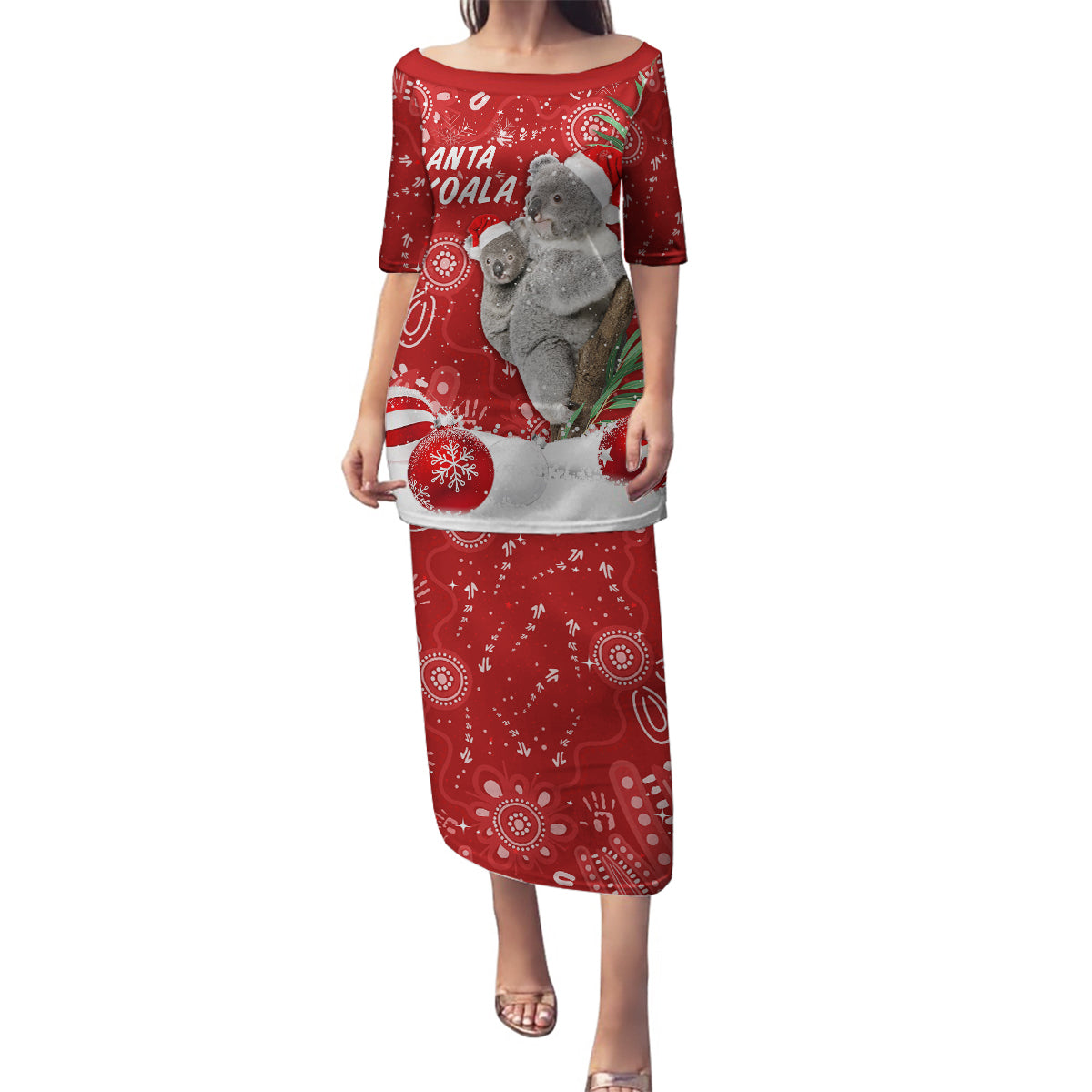 australia-christmas-aboriginal-family-matching-puletasi-dress-and-hawaiian-shirt-santa-koala-ver01