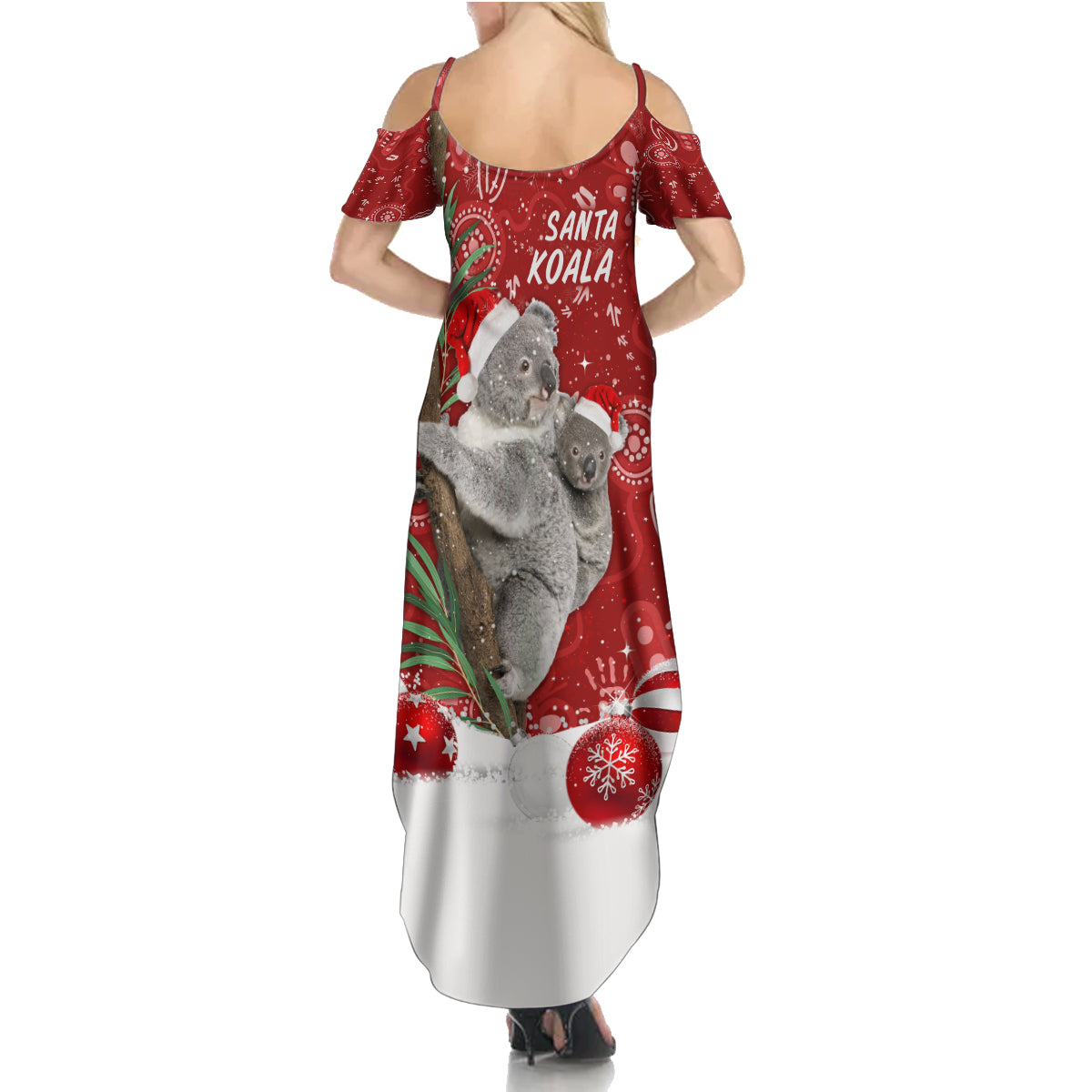 australia-christmas-aboriginal-family-matching-summer-maxi-dress-and-hawaiian-shirt-santa-koala-ver01