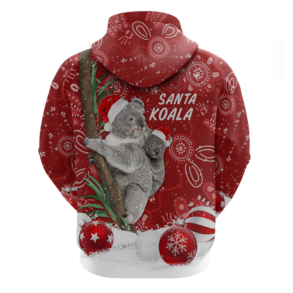 Australia Christmas Aboriginal Hoodie Santa Koala Ver01 LT7 - Vibe Hoodie Shop