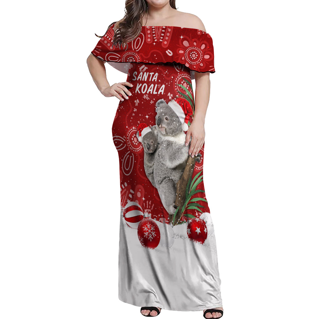 australia-christmas-aboriginal-off-shoulder-maxi-dress-santa-koala-ver01