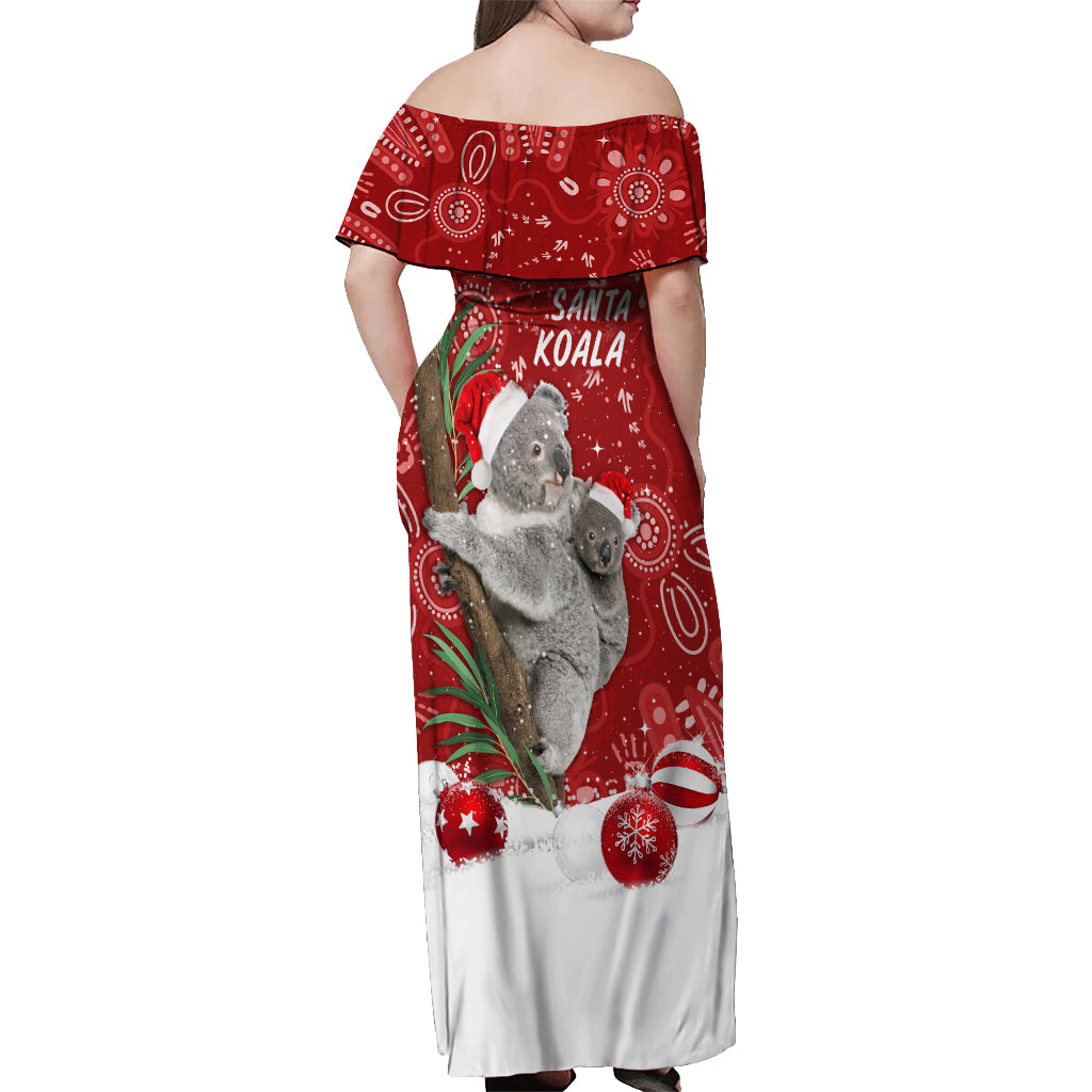 australia-christmas-aboriginal-off-shoulder-maxi-dress-santa-koala-ver01