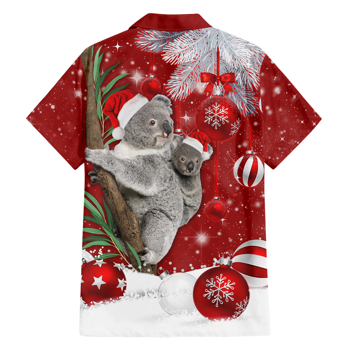 australia-christmas-family-matching-long-sleeve-bodycon-dress-and-hawaiian-shirt-santa-koala-ver02