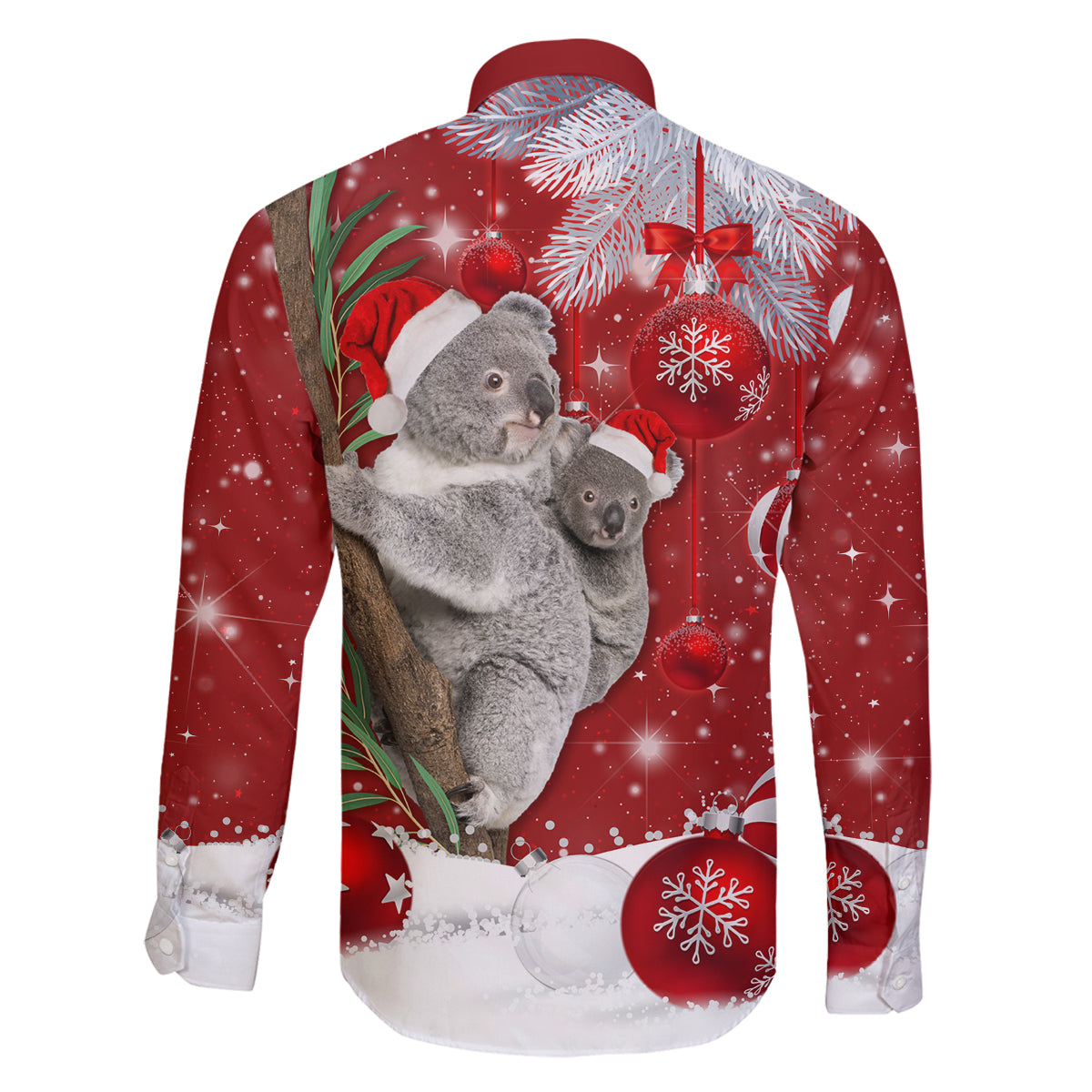 australia-christmas-family-matching-long-sleeve-bodycon-dress-and-hawaiian-shirt-santa-koala-ver02