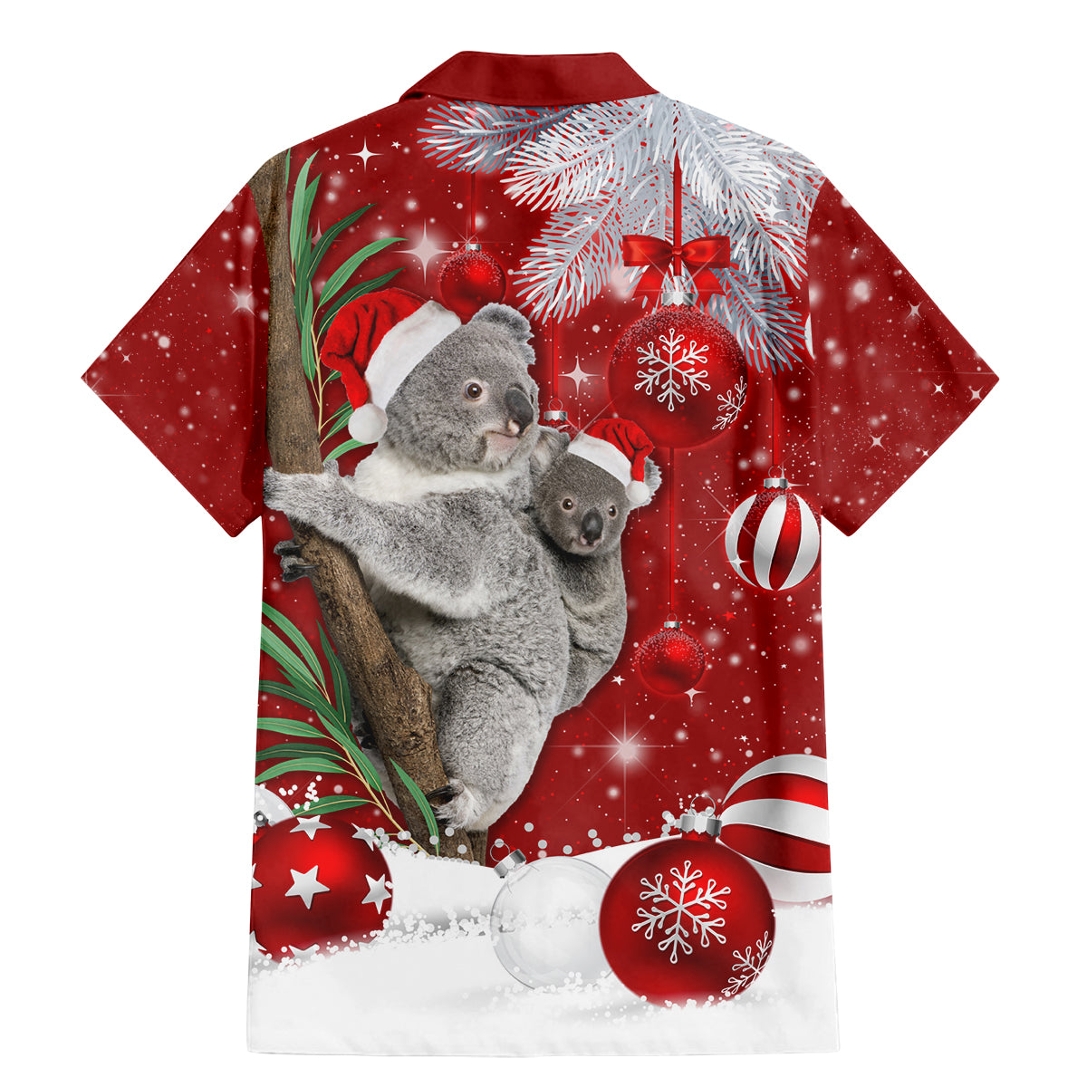 australia-christmas-family-matching-mermaid-dress-and-hawaiian-shirt-santa-koala-ver02