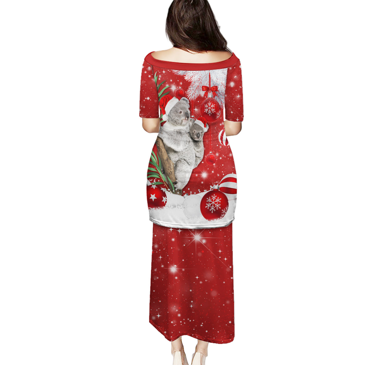 australia-christmas-family-matching-puletasi-dress-and-hawaiian-shirt-santa-koala-ver02