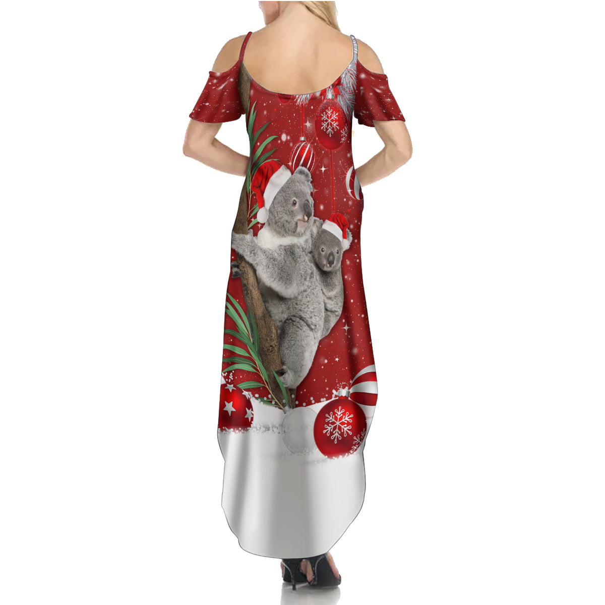 australia-christmas-family-matching-summer-maxi-dress-and-hawaiian-shirt-santa-koala-ver02