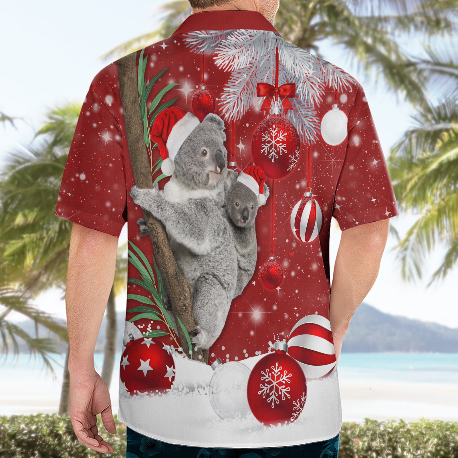 Australia Christmas Hawaiian Shirt Santa Koala Ver02 - Vibe Hoodie Shop