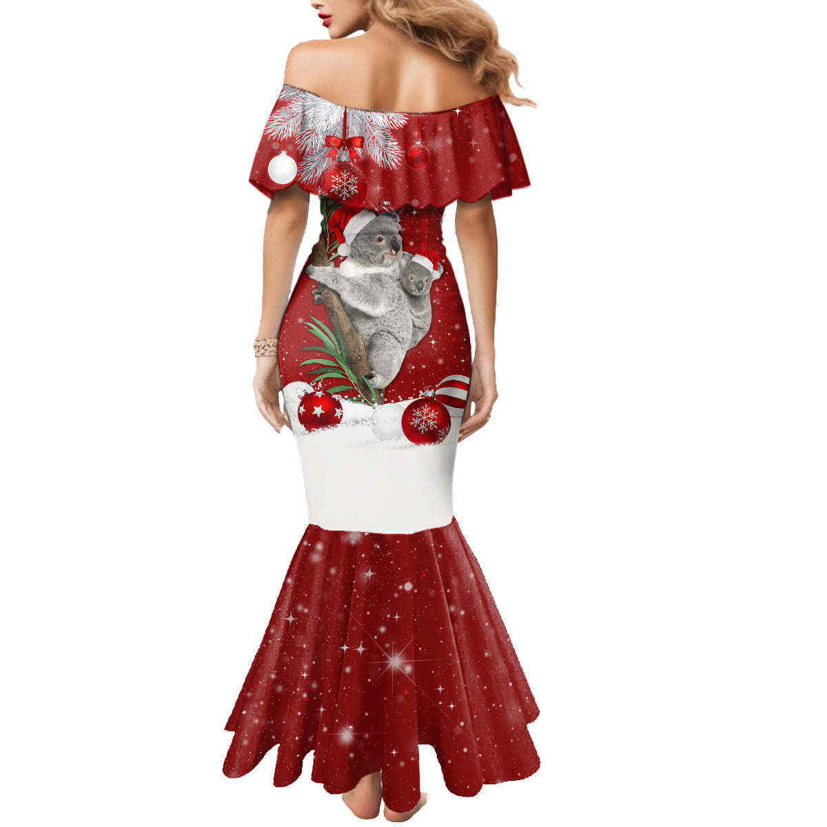 australia-christmas-mermaid-dress-santa-koala-ver02